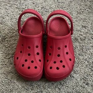 GENTLY WORN! Red Baya Clog Crocs!